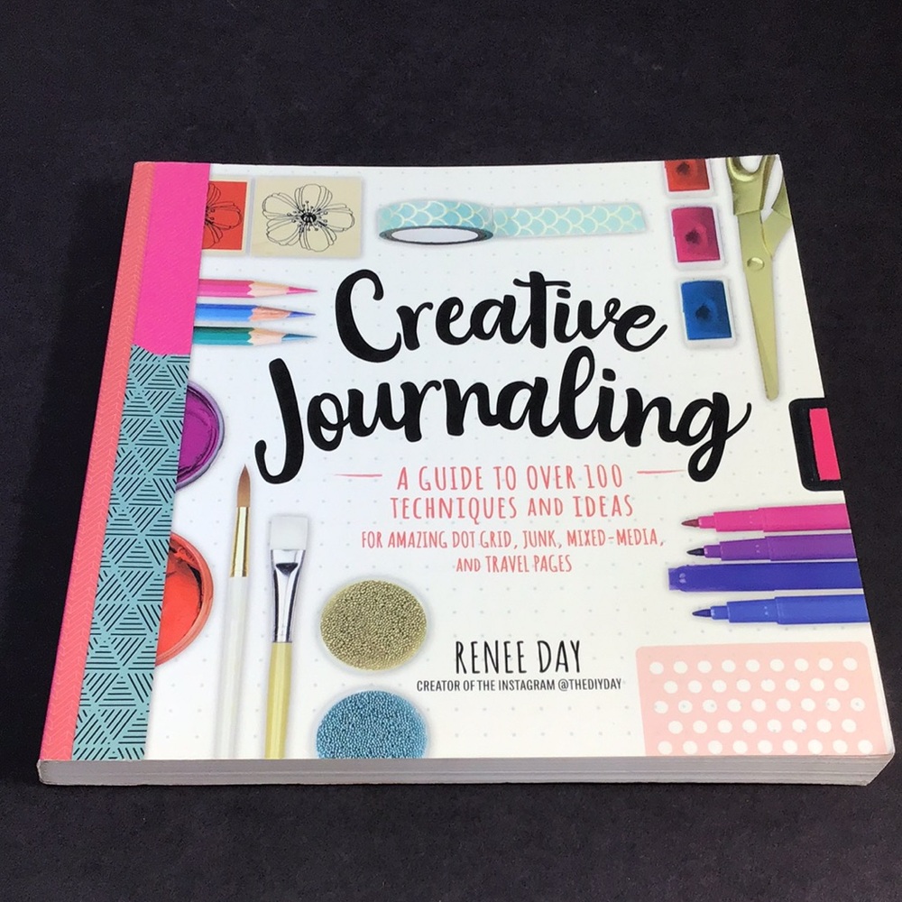 Creative Journaling huge softcover book: dot junk mixed media & travel journals
